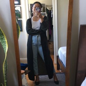 100% Cashmere Reversible Duster Cardigan